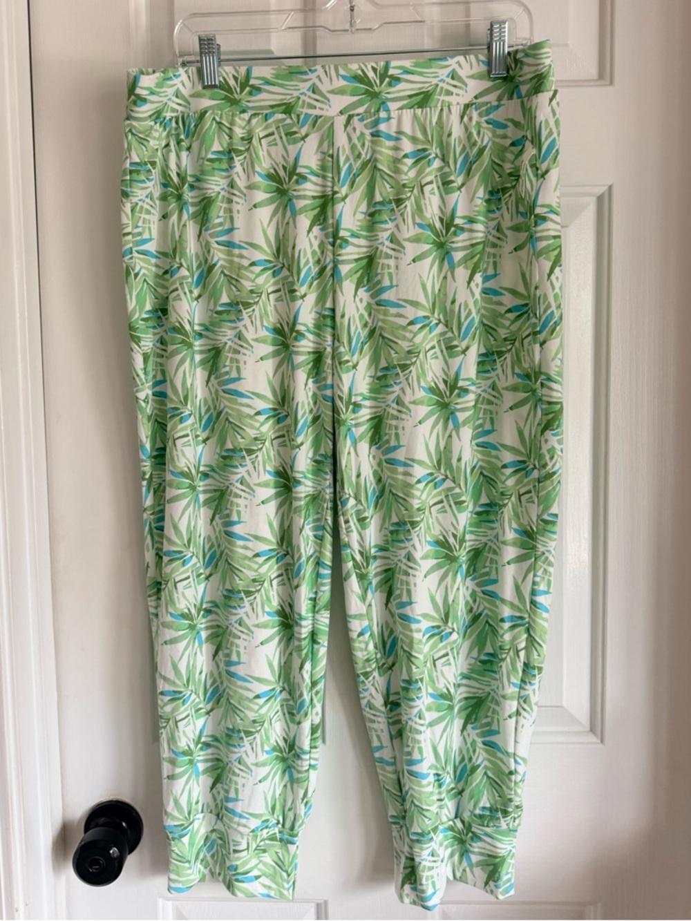 CYNTHIA ROWLEY Green Palm-Print Pajama Set - NWT - Picture 6 of 7